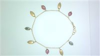 Armband Sommer Dame Bracciale Con Pendenti in Gelbgold Tormalina TOR F CAL - TOR F CAL